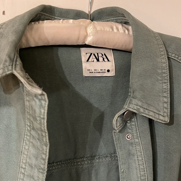 Greeny bluey denim jacket - Picture 2 of 2